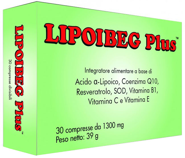 LIPOIBEG PLUS 30 COMPRESSE DA 1300 MG - Farma Nice