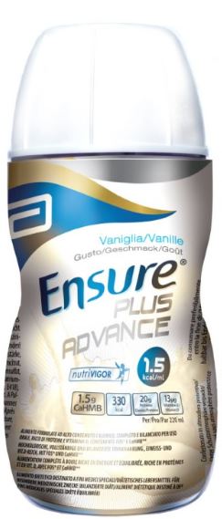 ENSURE PLUS ADVANCE VANIGLIA 4 BOTTIGLIE DA 220 ML - Farma Nice