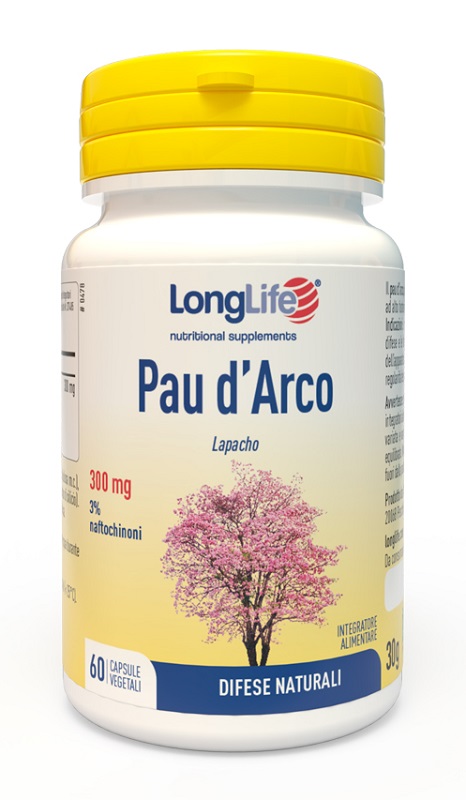 LONGLIFE PAU D'ARCO 60 CAPSULE VEGETALI - Farma Nice