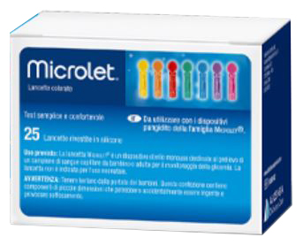 LANCETTE PUNGIDITO PER DISPOSITIVO MICROLET 25 PEZZI - Farma Nice