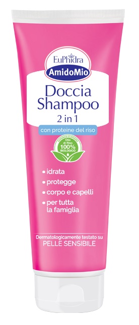 EUPHIDRA AMIDOMIO DOCCIA SHAMPOO 2 IN 1 250 ML - Farma Nice