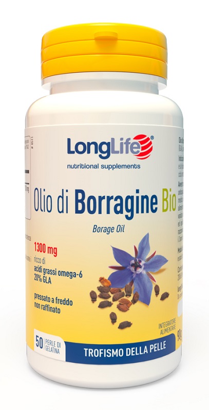 LONGLIFE OLIO BORRAGINE BIO 50 PERLE IN GELATINA - Farma Nice