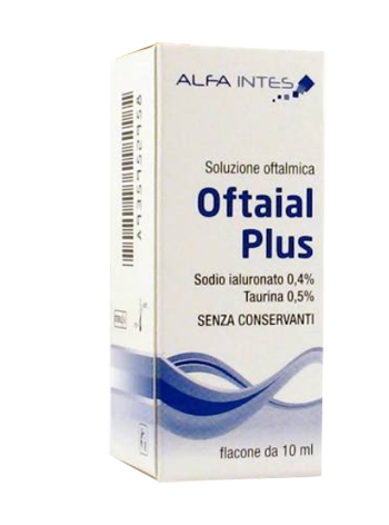 SOLUZIONE OFTALMICA OFTAIAL PLUS ACIDO IALURONICO 0,4% E TAURINA 10ML - Farma Nice