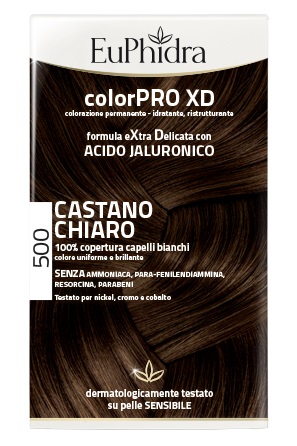 EUPHIDRA COLORPRO XD 500 CAST CHIARO GEL COLORANTE CAPELLI IN FLACONE + ATTIVANTE + BALSAMO + GUANTI - Farma Nice