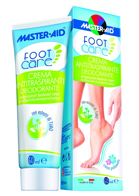 MASTER-AID FOOT CARE CREMA ANTITRASPIRANTE DEODORANTE 60 ML - Farma Nice