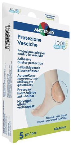 MASTER-AID FOOT CARE VESCICHE PROTEZIONE TALLONE 69X44 MM 5 PEZZI - Farma Nice