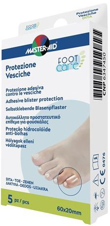 MASTER-AID FOOT CARE VESCICHE PROTEZIONE PER DITA 60X20 MM 5 PEZZI - Farma Nice
