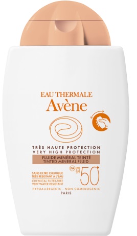 EAU THERMALE AVENE SOLARE FLUIDO MINERALE 50+ COLORATO 40 ML - Farma Nice