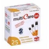 TEST TRIGLICERIDI MULTICARE IN STRISCE CON ASPRIAZIONE CAPILLARE 25 PEZZI - Farma Nice