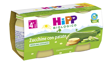 HIPP BIO HIPP BIO OMOGENEIZZATO ZUCCHINE CON PATATE 2X80 G - Farma Nice