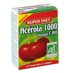 SUPERDIET ACEROLA 1000 VITAMINA C BIO 24 COMPRESSE - Farma Nice