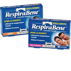 CEROTTO NASALE CLASSICO GRANDE ADULTI RESPIRA BENE 10 PEZZI - Farma Nice