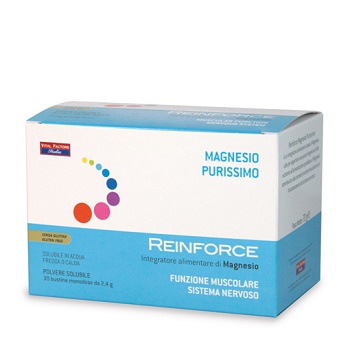 REINFORCE MAGNESIO PURISSIMO 30 BUSTE DI POLVERE SOLUBILE - Farma Nice