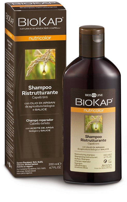 BIOKAP NUTRICOLOR SHAMPOO RISTRUTTURANTE 200 ML - Farma Nice