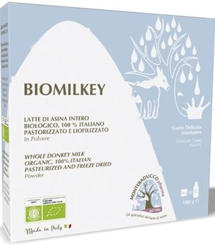 BIOMILKEY LATTE DI ASINA PASTORIZZATO E LIOFILIZZATO BIOLOGICO 100% ITALIANO 100 G - Farma Nice