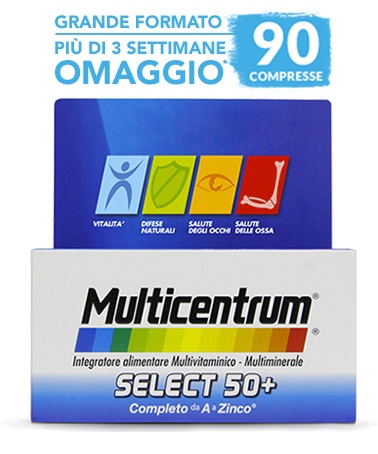 MULTICENTRUM SELECT 50+ 90 COMPRESSE - Farma Nice