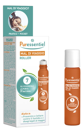 PURESSENTIEL ROLLER MAL DI VIAGGIO 7 OLI ESSENZIALE 5 ML - Farma Nice