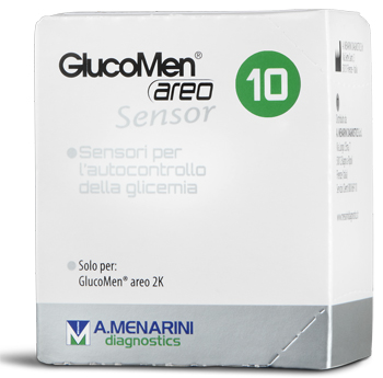 STRISCE GLUCOMEN AREO SENSOR PER ANALISI DEL GLUCOSIO 10 PEZZI - Farma Nice