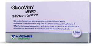 STRISCE MISURAZIONE CHETONEMIA GLUCOMEN AREO B-KETONE SENSOR 10 PEZZI - Farma Nice