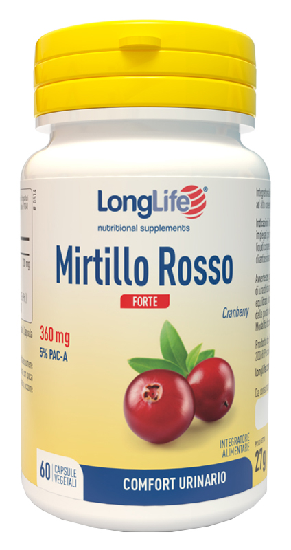 LONGLIFE MIRTILLO ROSSO FORTE 60 CAPSULE - Farma Nice