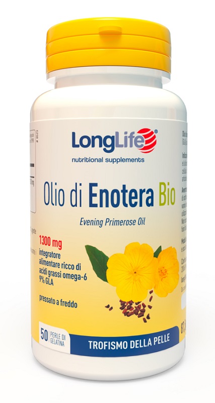 LONGLIFE OLIO ENOTERA BIO 1300 MG 50 PERLE - Farma Nice