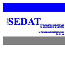 SEDAT INTEGRATORE ALIMENTARE DI BIANCOSPINO E MELISSA 24 COMPRESSE MASTICABILI DA 600MG IN ASTUCCIO* - Farma Nice