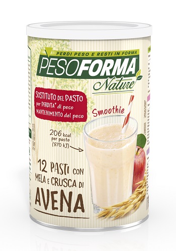 PESOFORMA NATURE SMOOTHIE MELA E CRUSCA AVENA 12 PASTI 420 G - Farma Nice