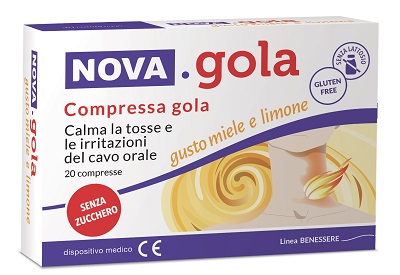 NOVA GOLA LIMONE/MIELE 20 COMPRESSE - Farma Nice
