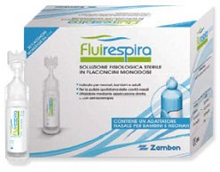 FLUIRESPIRA SOLUZIONE FISIOLOGICA STERILE 30 FLACONCINI MONODOSE DA 5ML - Farma Nice