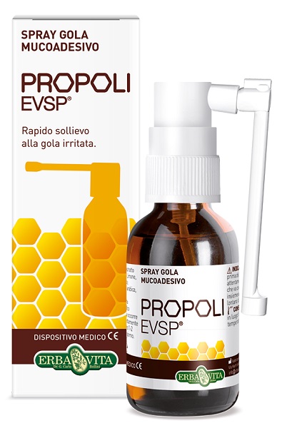 PROPOLI EVSP SPRAY GOLA MUCOADESIVO SENZA ALCOL 20ML - Farma Nice