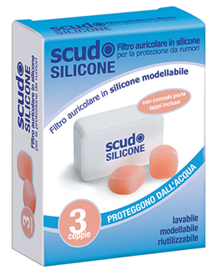 TAPPO AURICOLARE EARPLUG SCUDO IN SILICONE 3 COPPIE 6 PEZZI ARTICOLO 7EN091 - Farma Nice