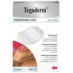 TEGADERM MEDICAZIONE IMPERMEABILE TRASPARENTE 5 PEZZI 6X7 CM - Farma Nice
