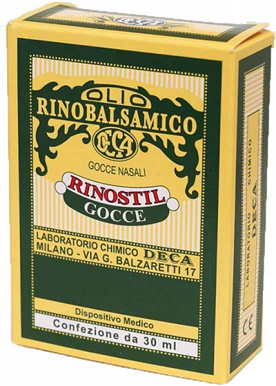 RINOSTIL GOCCE NASALI FLACONE 30ML OLIO RINOBALSAMICO PER LAPROTEZIONE DELLA MUCOSA NASALE E LA PULIZIA DELLE FOSSE NASALI - Farma Nice