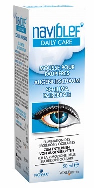 NAVIBLEF DAILY CARE SCHIUMA PER RIMOZIONE SECREZIONI OCULARI DA PALPEBRE E CIGLIA 50 ML - Farma Nice