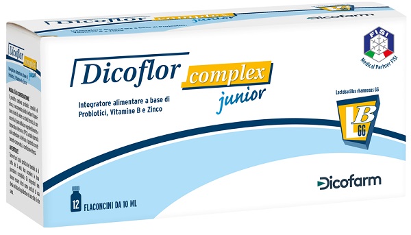 DICOFLOR COMPLEX JUNIOR 12 FLACONI DA 10 ML - Farma Nice