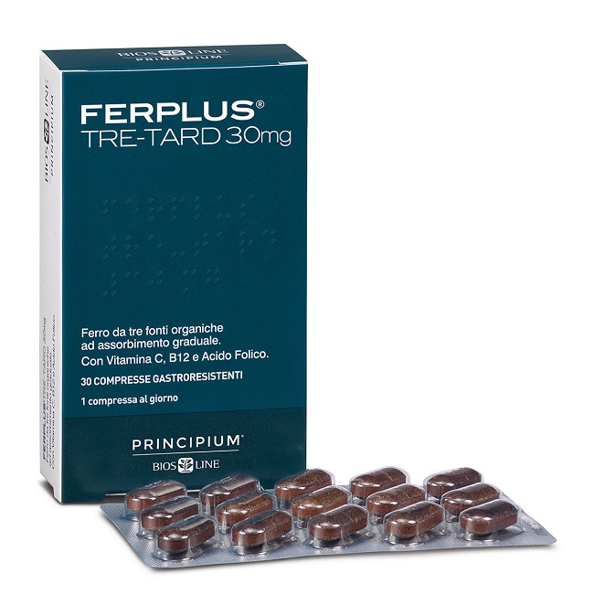 PRINCIPIUM FERPLUS TRE RETARD 30MG 30 COMPRESSE GASTRORESISTENTI - Farma Nice