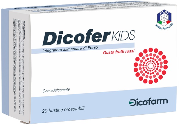 DICOFER KIDS 20 BUSTINE OROSOLUBILI - Farma Nice