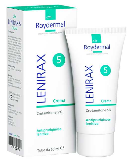 LENIRAX 5 CREMA DERMATOLOGICA CROTAMITONE 5% 50 ML - Farma Nice