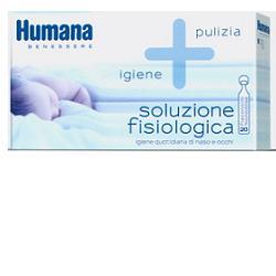 HUMANA SOLUZIONE FISIOLOGICA MONODOSE, 20 FLACONCINI DA 5ML - Farma Nice