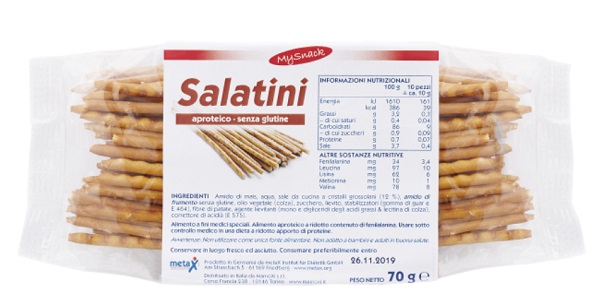 MY SNACK SALATINI 70 G - Farma Nice