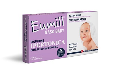 EUMILL NASO BABY SOLUZIONE IPERTONICA 20 FLACONCINI MONODOSE 5 ML - Farma Nice