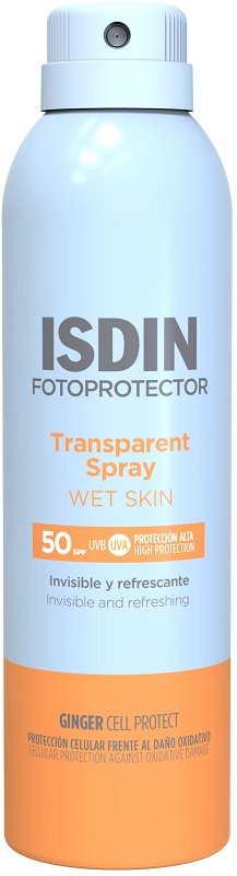 TRANSPARENT SPRAY WET SKIN SPF50 250 ML - Farma Nice