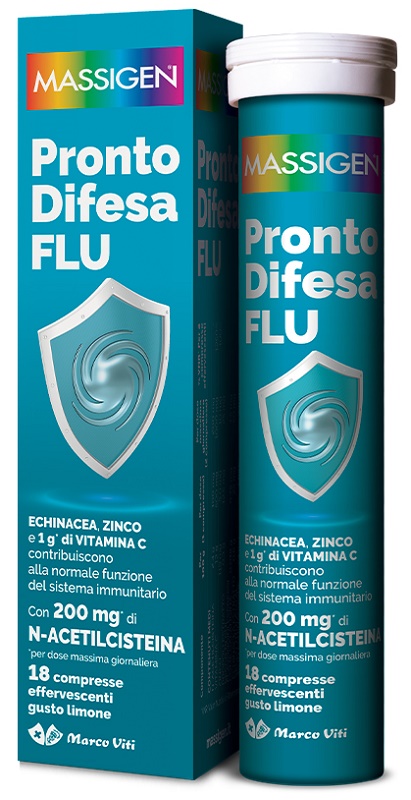 MASSIGEN PRONTO DIFESA FLU 18 COMPRESSE EFFERVESCENTI - Farma Nice