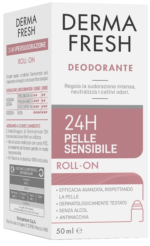 DERMAFRESH 24H PELLE SENSIBILE ROLL ON 50 ML - Farma Nice