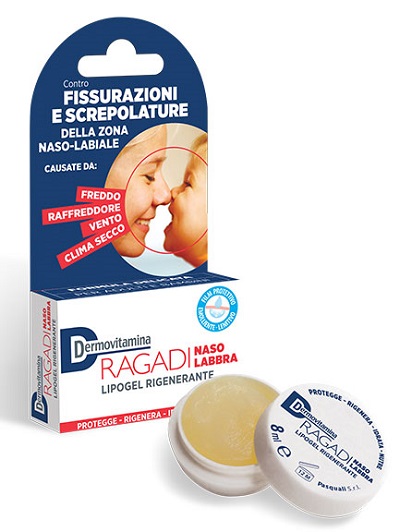 DERMOVITAMINA RAGADI NASO E LABBRA LIPOGEL RIPARATORE 8 ML - Farma Nice