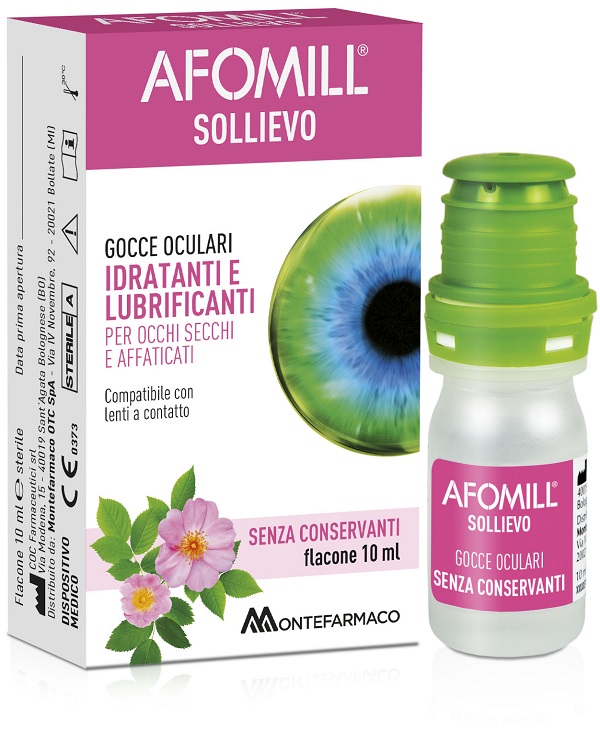 AFOMILL SOLLIEVO GOCCE OCULARI SOLLIEVO OCCHI 10 ML - Farma Nice