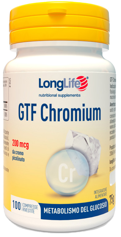 LONGLIFE GTF CHROMIUM 100 COMPRESSE - Farma Nice