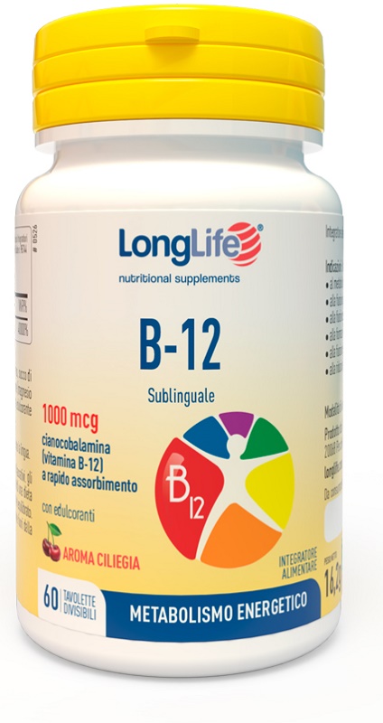 LONGLIFE B12 1000 MCG 60 TAVOLETTE - Farma Nice