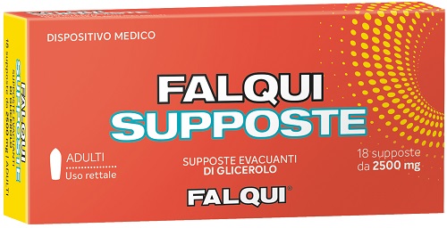 SUPPOSTE FALQUI 18 SUPPOSTE CON GLICERINA 2500MG ADULTI - Farma Nice