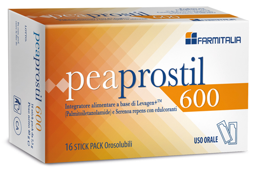 PEAPROSTIL 600 16 STICK PACK OROSOLUBILI - Farma Nice